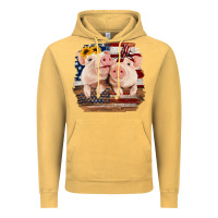 Vintage Mustard Cute Couple American Pigs Vintage Hoodie - Bettercallsaul
