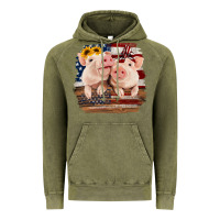Vintage Olive Cute Couple American Pigs Vintage Hoodie - Bettercallsaul