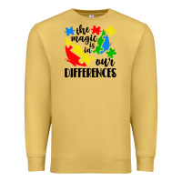 Antique Gold the magic is in our differences Premium Sweatshirt - CowhideDigitalArt