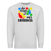 Dove Grey the magic is in our differences Premium Sweatshirt - CowhideDigitalArt