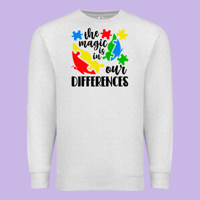 The Magic Is In Our Differences Premium Sweatshirt Designed By Cowhidedigitalart