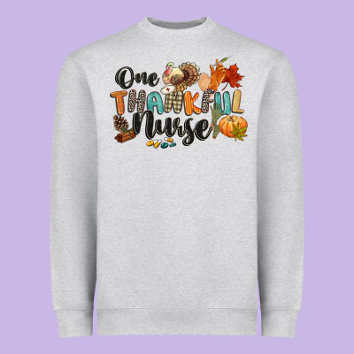 One Thankful Nurse Heavyweight Sweatshirt Designed By Cowgirlartshop