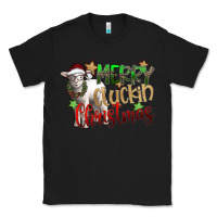 Black merry cluckin christmas Classic Tee - SublimationCraftShop