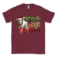 Burgundy merry cluckin christmas Classic Tee - SublimationCraftShop