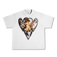 Lunar Rock Country Cupid Valentine Cowhide Heart Urban Heavy Tee - Bettercallsaul