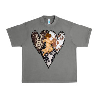 Tornado Country Cupid Valentine Cowhide Heart Urban Heavy Tee - Bettercallsaul