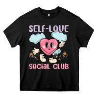 Black self love social club Heavy Core Tee - MaliasSmallBusiness
