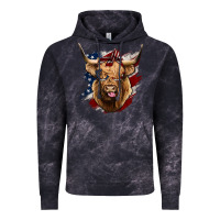 Cloud Black American Highland Cow Vintage Hoodie - Bettercallsaul
