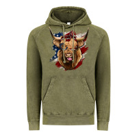 Vintage Olive American Highland Cow Vintage Hoodie - Bettercallsaul