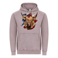 American Highland Cow Vintage Hoodie | Teevron