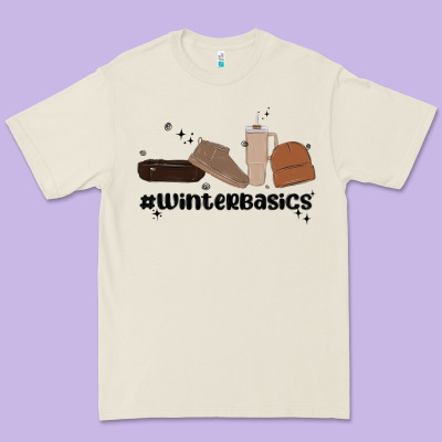 Winter Basics Stanley Premium Tee Designed By Maliassmallbusiness