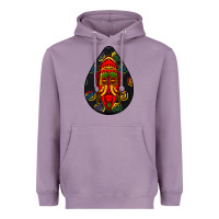Lavender african masks teardrop  6 Heavyweight Hoodie - BundleAndBundleShop