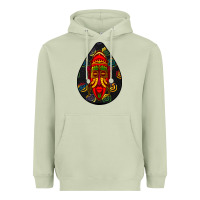 Matcha african masks teardrop  6 Heavyweight Hoodie - BundleAndBundleShop