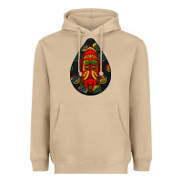 Mushroom african masks teardrop  6 Heavyweight Hoodie - BundleAndBundleShop