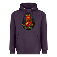 Plum african masks teardrop  6 Heavyweight Hoodie - BundleAndBundleShop