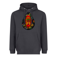 Smoke african masks teardrop  6 Heavyweight Hoodie - BundleAndBundleShop