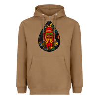 Toasted Coconut african masks teardrop  6 Heavyweight Hoodie - BundleAndBundleShop