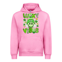Fuchsia Pink lucky vibes Urban Hoodie - Artiststas