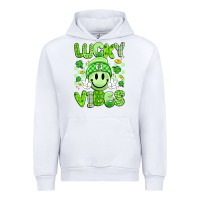 White lucky vibes Urban Hoodie - Artiststas