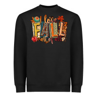 Black i love fall most of all Heavyweight Sweatshirt - CowGirlArtShop