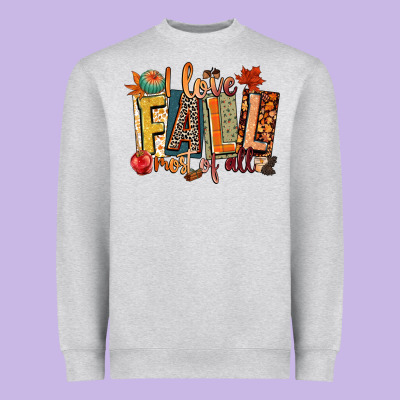 I Love Fall Most Of All Heavyweight Sweatshirt Designed By Cowgirlartshop