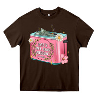 Chocolate Brown let s get this bread malia Heavy Core Tee - MaliasSmallBusiness