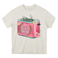 Cream let s get this bread malia Heavy Core Tee - MaliasSmallBusiness