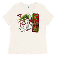 Bone grinch hand cma nurse Ladies Tee - NancyCooperArtShop
