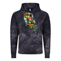Cloud Black Baja California State Of Mexico Map Vintage Hoodie - RanaPortraitStore