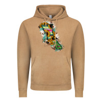Vintage Camel Baja California State Of Mexico Map Vintage Hoodie - RanaPortraitStore