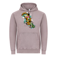 Vintage Zinc Baja California State Of Mexico Map Vintage Hoodie - RanaPortraitStore