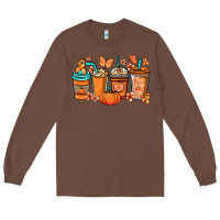 Chestnut Kidney Cancer coffee cups orange ribbon Long Sleeve Tee - NancyCooperArtShop
