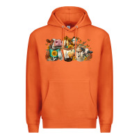 Carrot Cows And Coffee Premium Hoodie - FaDigitalArtStudio