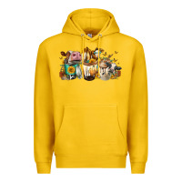 Lemon Cows And Coffee Premium Hoodie - FaDigitalArtStudio