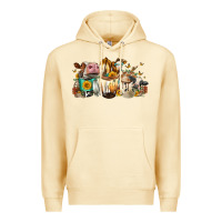 Pina Colada Cows And Coffee Premium Hoodie - FaDigitalArtStudio