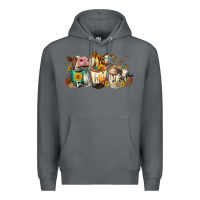 Rock Cows And Coffee Premium Hoodie - FaDigitalArtStudio
