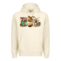 Sandshell Cows And Coffee Premium Hoodie - FaDigitalArtStudio