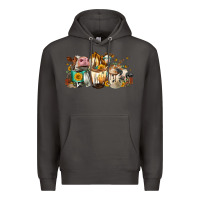 Smoke Cows And Coffee Premium Hoodie - FaDigitalArtStudio