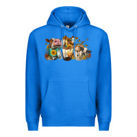 True Royal Cows And Coffee Premium Hoodie - FaDigitalArtStudio