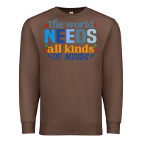 Chestnut The world needs all kinds of minds Premium Sweatshirt - CowhideDigitalArt