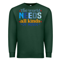 Sports Green The world needs all kinds of minds Premium Sweatshirt - CowhideDigitalArt
