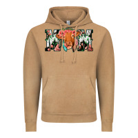 Vintage Camel Cowhide Floral Feather Cow Mom Vintage Hoodie - Bettercallsaul