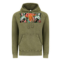 Vintage Olive Cowhide Floral Feather Cow Mom Vintage Hoodie - Bettercallsaul