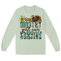 Matcha Western a Country Girl Can Survive Long Sleeve Tee - texasbilliewilder