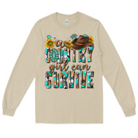 Mushroom Western a Country Girl Can Survive Long Sleeve Tee - texasbilliewilder