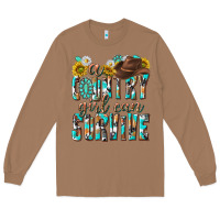 Toasted Coconut Western a Country Girl Can Survive Long Sleeve Tee - texasbilliewilder