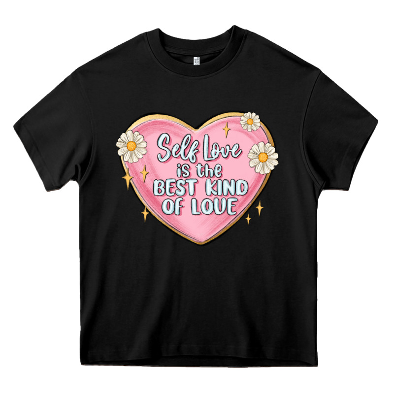 Self Love Is The Best Kind Of Love Malias Heavy Core Tee by MaliasSmallBusiness | Teevron