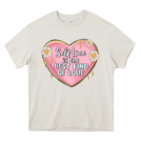 Cream self love is the best kind of love malias Heavy Core Tee - MaliasSmallBusiness