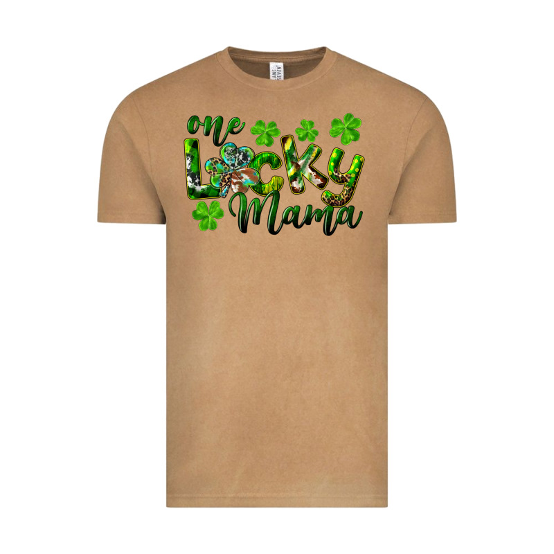 St. Patrick's Day One Lucky Mama Vintage Tee by RanaPortraitStore | Teevron