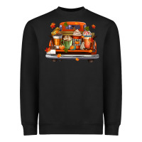 Black coffee cups truck Heavyweight Sweatshirt - CowGirlArtShop